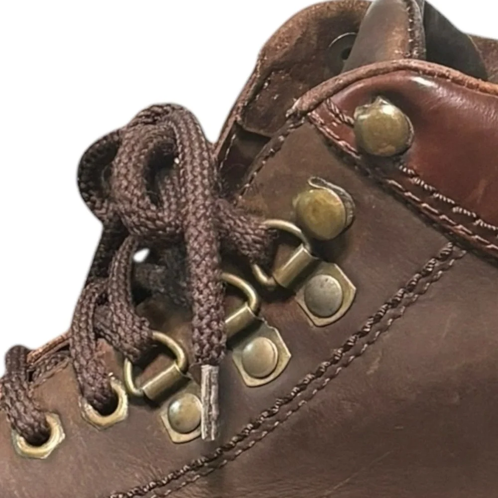 Frye Leather Hiking Chukka Ankle Boots Lug Sole Trail Outdoor Mens 10M